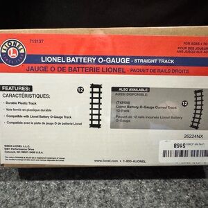 Lionel Battery O-Gauge Straight Track - Black